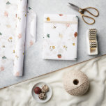 Papier Cadeau Jardin de fleurs bohème chic<br><div class="desc">Réunissez vos invités dans un style rustique moderne avec ce magnifique design de papier d'emballage de jardin floral bohème.  Le thème parfait pour l'été,  l'automne et l'arrière-saison.  Personnalisez-le facilement avec vos coordonnées au recto et au verso pour le rendre unique.</div>