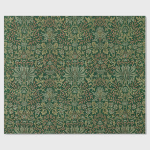 Papier Cadeau Jardin de fleurs de William Morris - Verts