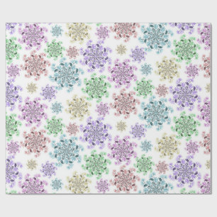 Papier Cadeau Jardin de neige nordique 