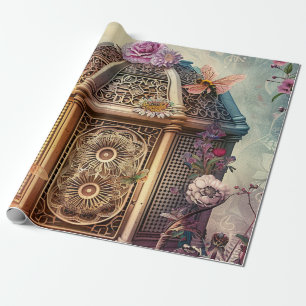 Papier Cadeau Jardin de Rêves aux Abeilles Enchantées (9)