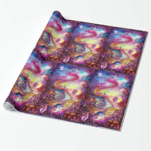 PAPIER CADEAU JARDIN DES OMBRES PERDUES / ESCALIERS MYSTIQUES