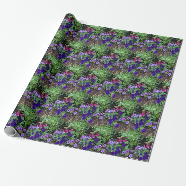 Papier Cadeau Jardin fleuri (Déroulé)