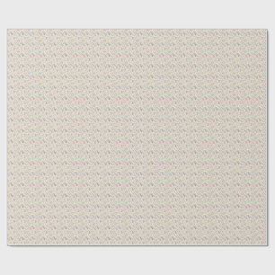 Papier Cadeau Jardin Floral de Fleurs Sauvages de Printemps