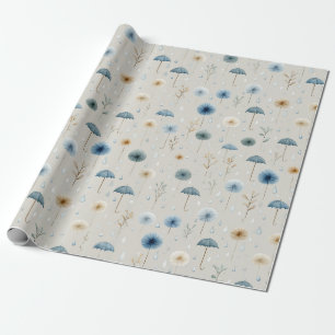 Papier Cadeau Jardin Floral de Pluie Serein (8)