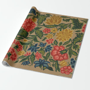 Papier Cadeau Jardin Floral Designer vintage