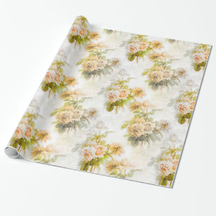 Papier Cadeau Jardin floral Vintage Abstrait