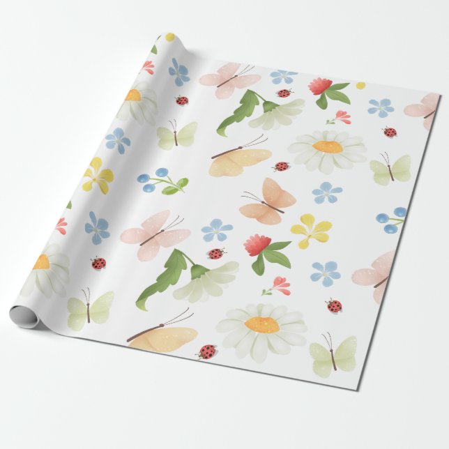 Papier Cadeau Jardin lunaire (Déroulé)