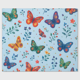 Papier Cadeau Jardin Papillon – Papillon Floral Co