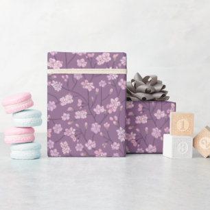 Papier Cadeau Jardin printanier Fête des mères Fleurs asiatiques