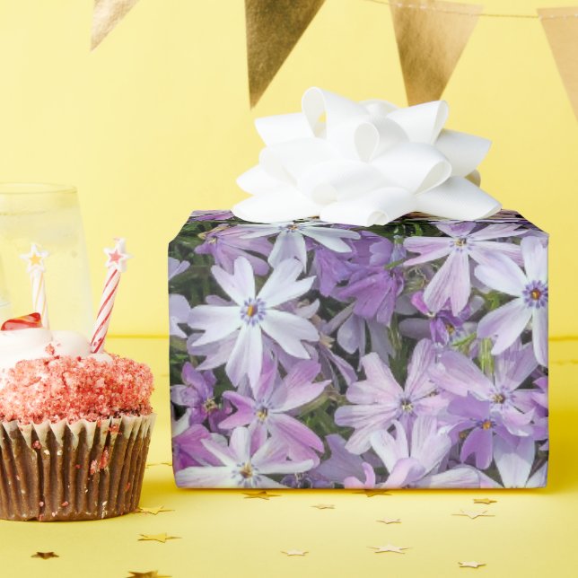 Papier Cadeau Jardin Purple Phlox (Fête d'anniversaire)