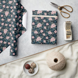 Papier Cadeau Jardin Tranquille de Minuit