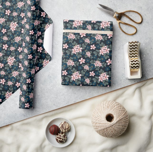 Papier Cadeau Jardin Tranquille de Minuit  (Artisanat)