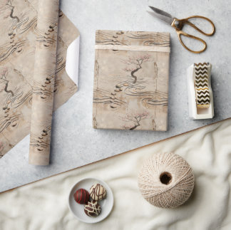 Papier Cadeau Jardin Zen Serenity