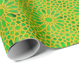 Papier Cadeau Jaune et vert de Tirazut