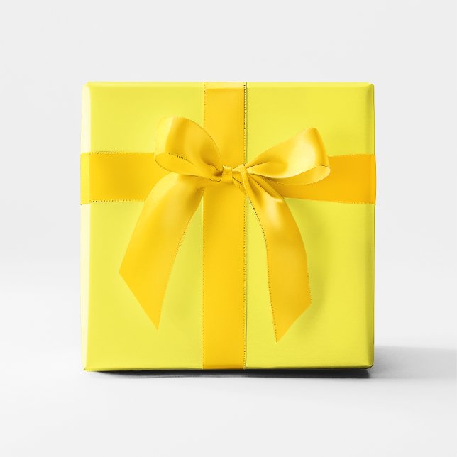 Papier Cadeau Jaune jonquille (Daffodil Yellow Wrapping Paper)