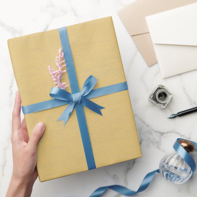 Papier Cadeau Jaune Texturé (Cadeaux)