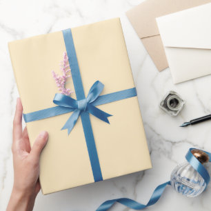 Papier Cadeau Jaune Uni Minimal #FFECC2