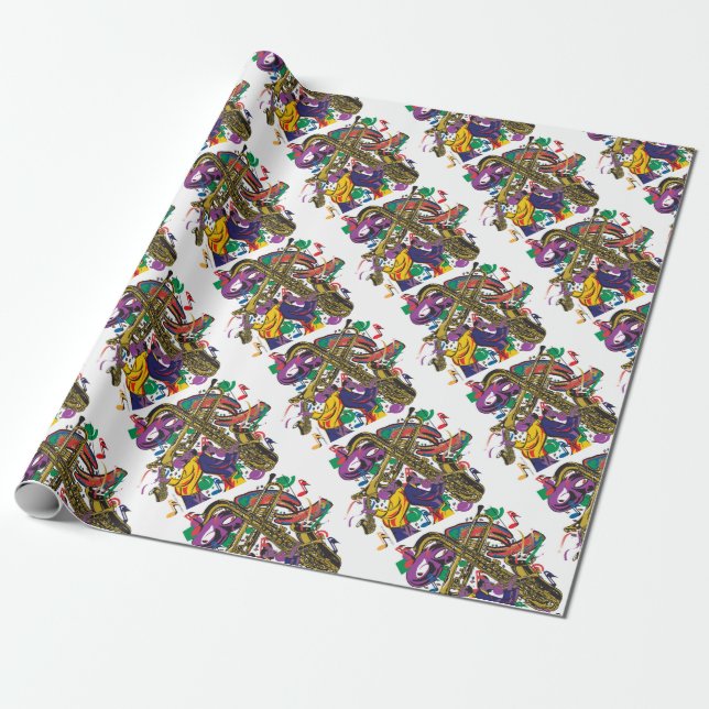 Papier Cadeau JAZZy (Déroulé)