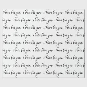 Papier Cadeau Je brûle pour toi