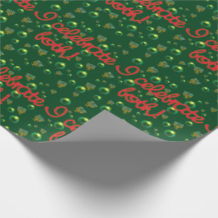 Papier Cadeau Je célèbre tous les deux ! Enveloppe de Noël ET