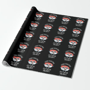 Papier Cadeau Je fais des jeux de mots sur les sushis juste pour