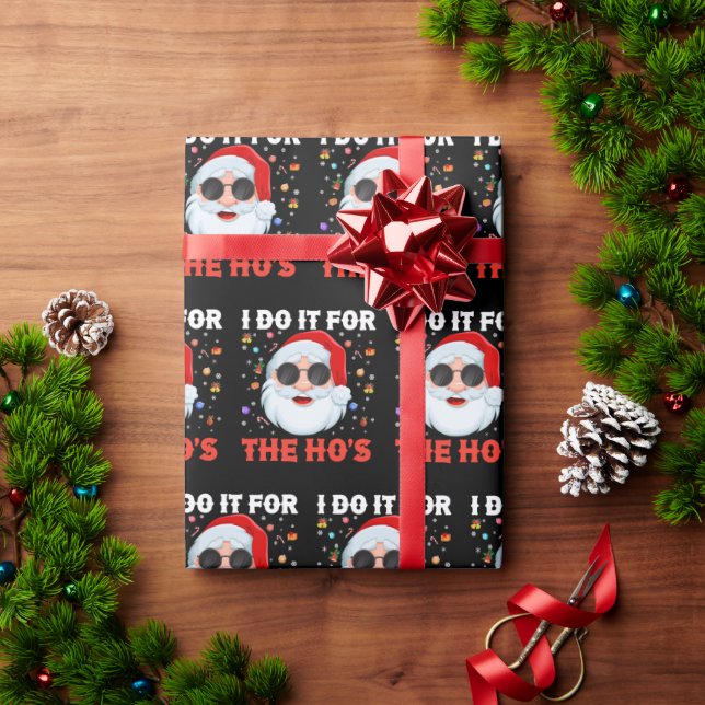 Papier Cadeau Je le fais pour le Noël de Père Noël de Ho (Cadeau de vacances)