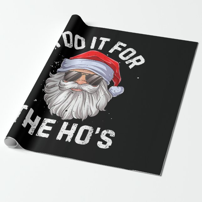 Papier Cadeau Je le fais pour le Noël Drôle de Ho's (Déroulé)