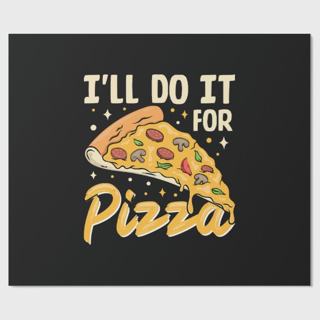 Papier Cadeau Je le ferai pour pizza (Plat)