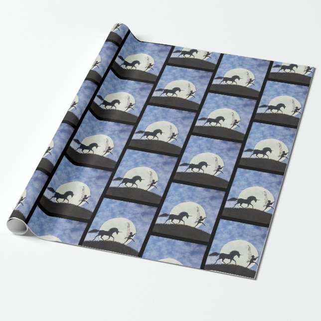 Papier Cadeau "Je Les Ai Vu Une Nuit !" (Déroulé)