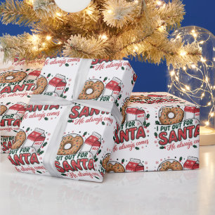 Papier Cadeau Je me suis mis en quatre pour le Père Noël Soirée