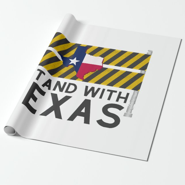 Papier Cadeau Je Me Trouve Avec Le Texas (Déroulé)