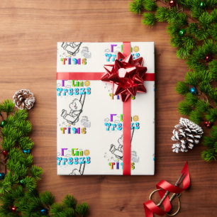 Papier Cadeau Je peux geler le temps