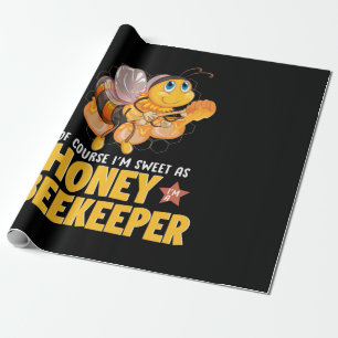 Papier Cadeau Je Suis Douce Comme Abeignets De Miel