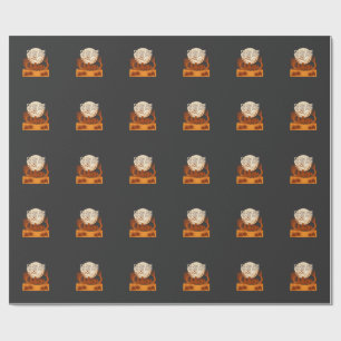 Papier Cadeau Je suis juste ici Boos Halloween Enfants Silhouett