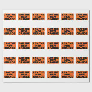 Papier Cadeau Je suis la nouvelle orange