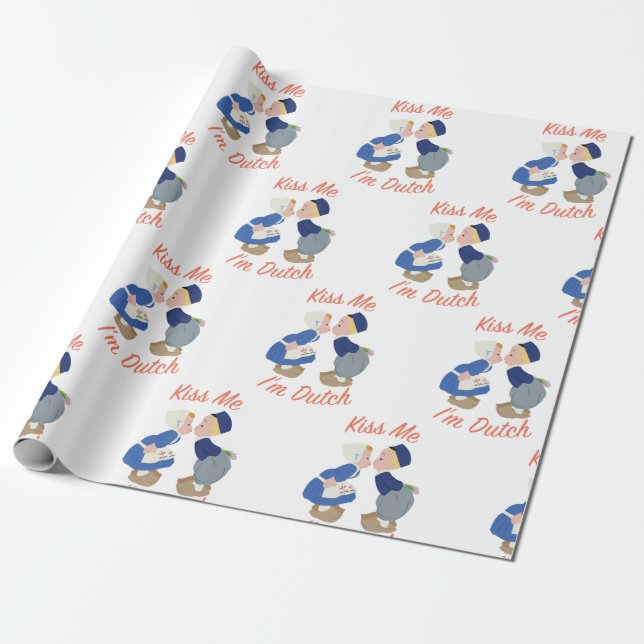 Papier Cadeau Je suis néerlandais (Déroulé)