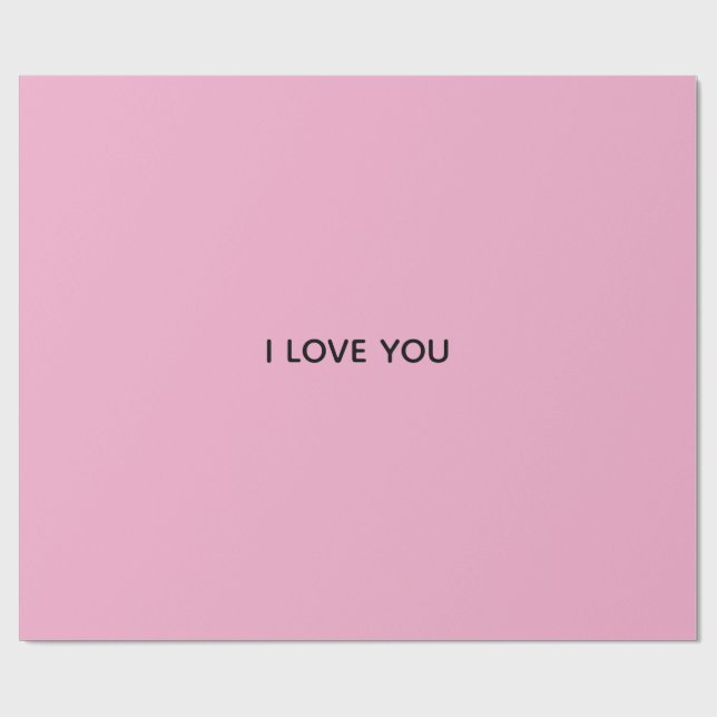 PAPIER CADEAU JE T'AIME (Plat)