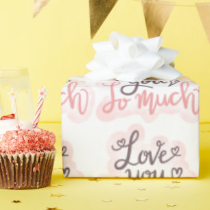 Papier Cadeau Je T'Aime Tant D'Art Word