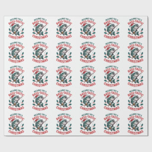 Papier Cadeau Je vous souhaite un contrebassiste de pêche de Noë