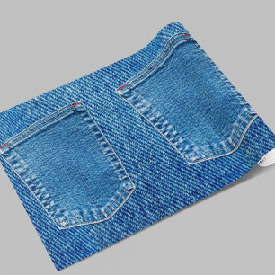Papier Cadeau Jean en denim Country rustique occidental