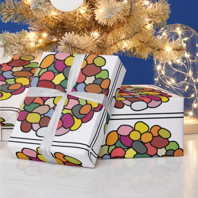 Papier Cadeau Jelly Bean Colorée Jelly Bean (Vacances)