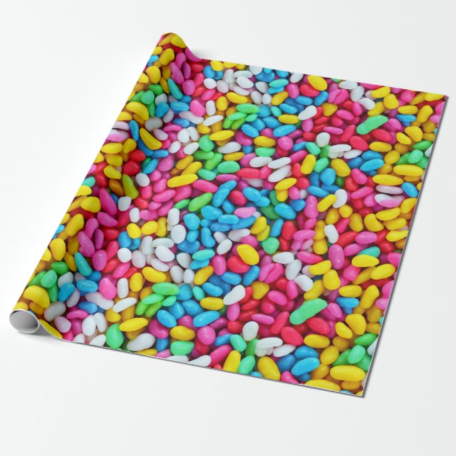 Papier Cadeau Jelly Beans 1 (Déroulé)