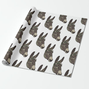 Papier Cadeau Jennet à couronne de fleurs