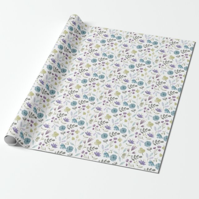 Papier Cadeau Jennifer Floral (Déroulé)