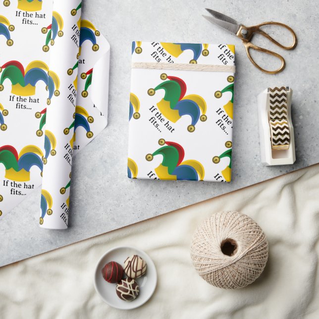 Papier Cadeau Jester le Casquette April Fool's Day (Artisanat)