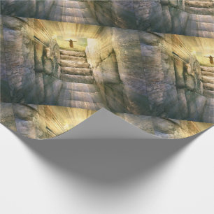 Papier Cadeau Jésus à la résurrection vide de Pâques de tombe