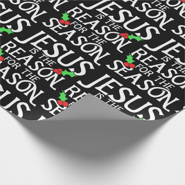 Papier Cadeau Jésus est la raison de la saison (Coin)