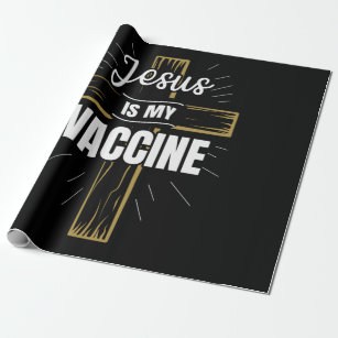 Papier Cadeau Jésus Est Mon Vaccin Foi Chrétienne