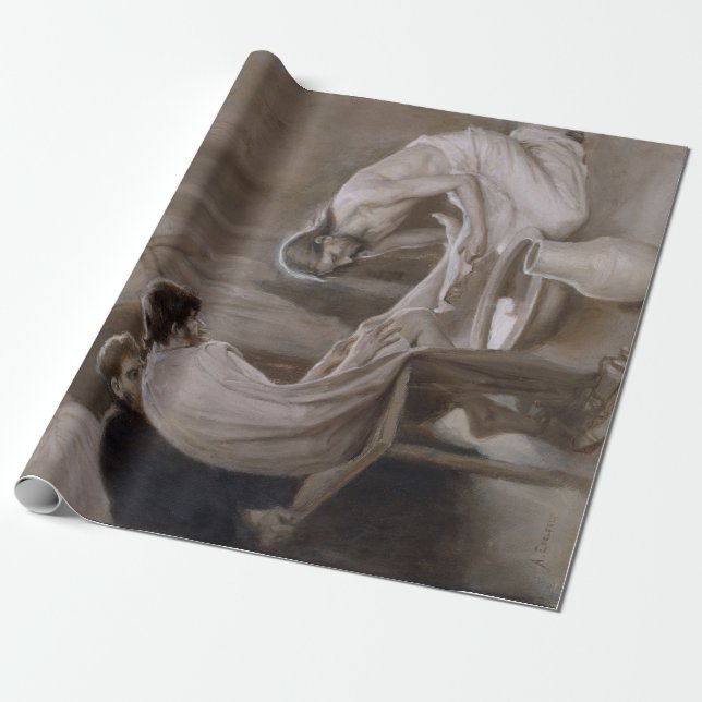 Papier Cadeau Jésus lavant les pieds de ses disciples (Déroulé)
