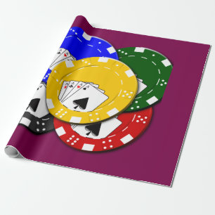 Papier Cadeau Jeton de poker